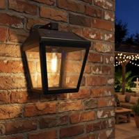 Solar led wandlamp noah | warm wit licht | met led filament lamp - thumbnail