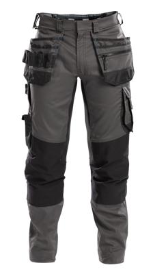 DASSY broek flux p/k grijs/zwart 44