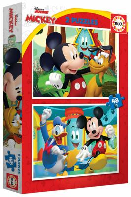 Puzzel Educa Mickey Mouse Fun House 2 x 48