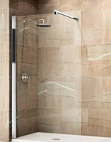 Novellini Giada inloopdouche H 68 70x195cm met muursteun 100cm chr/helder GIADAH701K giadah70-1k - thumbnail