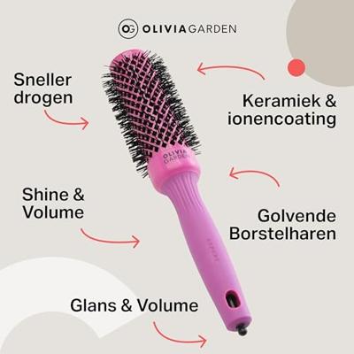 Olivia Garden Blowout Shine Brush Pink Ø35mm Olivia Garden Blowout Shine Brush Pink Ø35mm