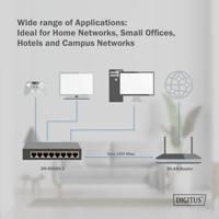 Digitus DN-80066-1 Netwerk switch RJ45 8 poorten 10 / 100 / 1000 MBit/s - thumbnail