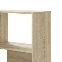 Boekenkast 4-laags hoek 85x85x140 cm bewerkt hout sonoma eiken - thumbnail