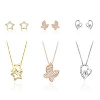 Pierre Cardin Jewellery Set PXX0223 Oorbellen Ketting - thumbnail