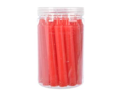 Dinerkaars wax d1h10 cm k.rood 22st Decoris - Decoris
