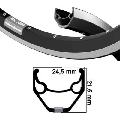 Ryde velg zac 2000 mat zwart 26" 32 gaats 14g etrto 559