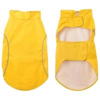 VidaXL Hondenregenjas met reflecterende strips polyester geel xl - thumbnail