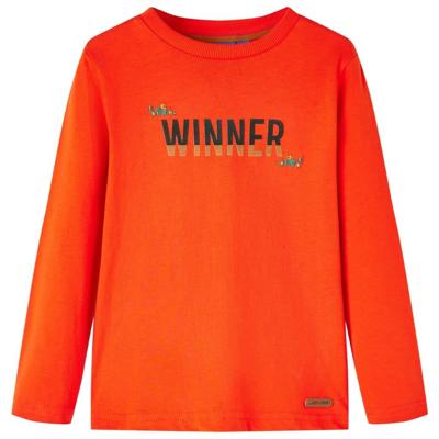 VidaXL Kindershirt met lange mouwen 104 felroranje