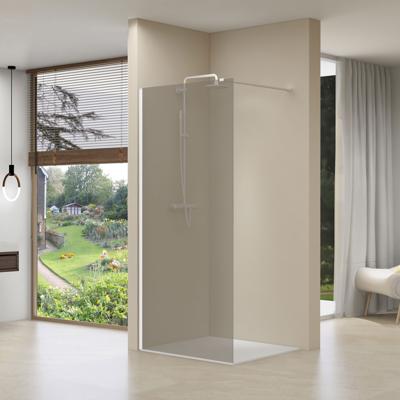 Inloopdouche Van Rijn ST01 Met Stabilisatiestang 120x200 cm Rookglas 8 mm Wit van Rijn Inloopdouche Van Rijn ST01 Met Stabilisatiestang 120x200 cm Rookglas 8 mm Wit van Rijn