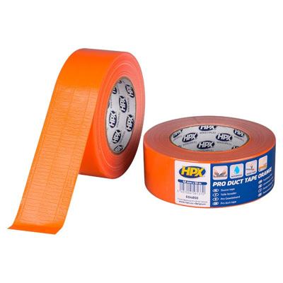 HPX Producten/pro duct tape reparatietape oranje 48mm x 50m HPX Producten/pro duct tape reparatietape oranje 48mm x 50m