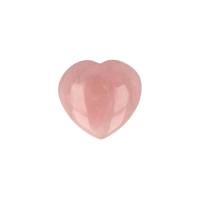 Edelstenen Hart van Rozenkwarts (Model 13) - thumbnail