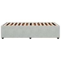 Bedframe zonder matras 90x200 cm fluweel lichtgrijs - thumbnail