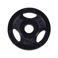 Halterschijf 1,25 kg Gripper Zwart - thumbnail