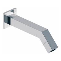 Wiesbaden Kappa toiletkraan muur vierkant chroom - thumbnail