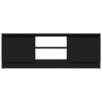 Tv-meubel met deur 102x30x36 cm zwart - thumbnail