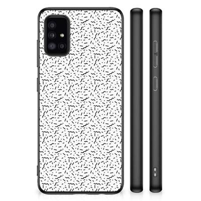 Samsung Galaxy A51 Bumper Case Stripes Dots Samsung Galaxy A51 Bumper Case Stripes Dots