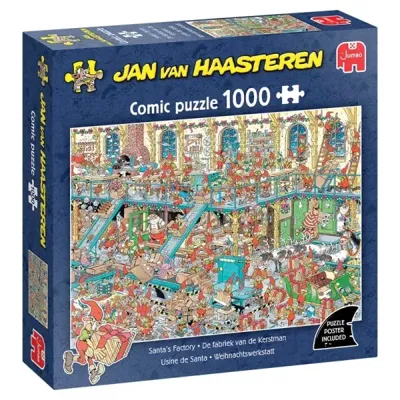 Jan van Haasteren - Fabriek van de Kerstman Puzzel 1000 Stukjes
