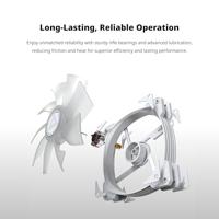 Montech HP140 PWM ARGB 3-Pack 140mm Wit - thumbnail