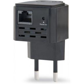Gembird WNP-RP300-03-BK bridge & repeater Netwerkrepeater 300 Mbit/s Zwart