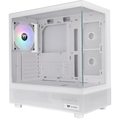 Thermaltake view 270 tg argb - snow midi tower behuizing (wit | 2x usb-a | 1x usb-c | rgb | tempered glass)