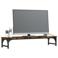 VidaXL Monitorstandaard 85x23x15,5 cm bewerkt hout gerookt eikenkleur - thumbnail