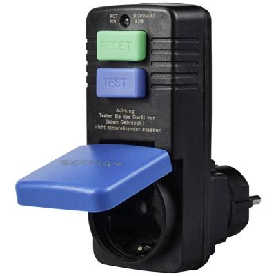 Sygonix SY-5732396 PRCD-tussenstekker 230 V/AC Zwart IP54 Sygonix SY-5732396 PRCD-tussenstekker 230 V/AC Zwart IP54