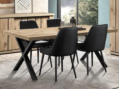 Rechthoekige eettafel STEFALIS 170 cm canyon eik Rechthoekige eettafel STEFALIS 170 cm canyon eik