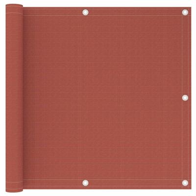 Balkonscherm 90x500 cm HDPE terracottakleurig Balkonscherm 90x500 cm HDPE terracottakleurig