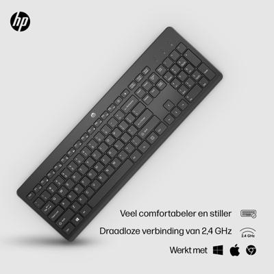 Wireless toetsenbord HP 230 - Zwart - Azerty