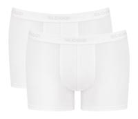 24/7 2-pak heren boxershorts - Elastisch katoenen Mannen ondergoed met elastische band - M - Wit - Onderbroek heren heren heren heren heren heren - thumbnail