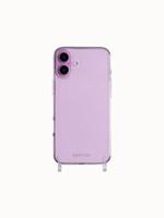Høyde iPhone 16 hoesje - Backcover met siliconen ringen - Transparant - thumbnail