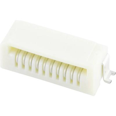 Molex 528521070 Female header (standaard) Totaal aantal polen: 10 Rastermaat: 1 mm Inhoud: 1 stuk(s) Tape on Full reel