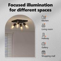 VidaXL Plafondspot met schijnwerpers zwart 26,5 x 26 x 11,5 cm metaal - thumbnail