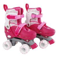 Street Rider rolschaatsen roze verstelbaar, maat 27-30 - thumbnail