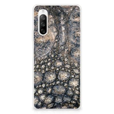 Sony Xperia 10 III | TPU Hoesje | Krokodillenprint