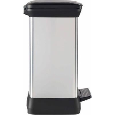 Curver DECO Bin 240638 Afvalbak 30 l (b x h x d) 390 x 510 x 290 mm Zilver, Zwart 1 stuk(s) Curver DECO Bin 240638 Afvalbak 30 l (b x h x d) 390 x 510 x 290 mm Zilver, Zwart 1 stuk(s)