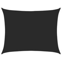 VidaXL Zonnezeil 160 g/m² 6x7 m hdpe zwart - thumbnail
