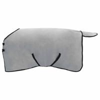 VidaXL Paardendeken volledig lichtgrijs en roze polyester - thumbnail