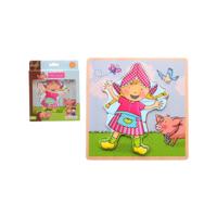 Johntoy Jouéco® fien & teun houten puzzel fien - thumbnail