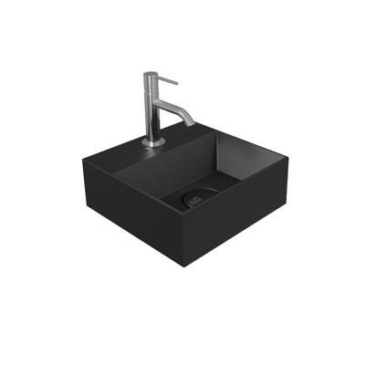 Salenzi Fontein Spy 30x30 cm Mat Zwart Salenzi Fontein Spy 30x30 cm Mat Zwart