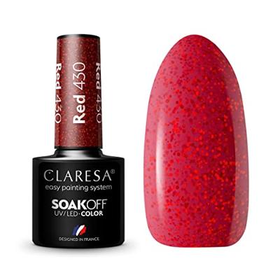 Claresa uv/led gellak 5ml red 430 rainbow explosion Claresa uv/led gellak 5ml red 430 rainbow explosion