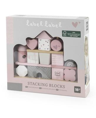 Label Label Stapelhuis roze