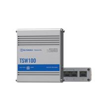 Teltonika TSW100 netwerk-switch Gigabit Ethernet (10/100/1000) Power over Ethernet (PoE) Blauw, Meta - thumbnail