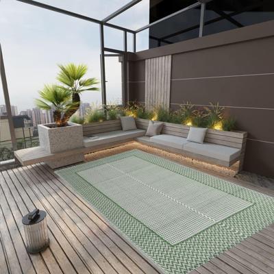 VidaXL Buitenkleed arakil 190x290 cm polypropeen groen VidaXL Buitenkleed arakil 190x290 cm polypropeen groen