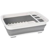 Opvouwbaar Afdruiprek 30x38 cm Grijs/Wit - thumbnail