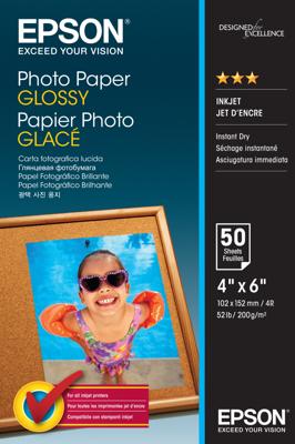 Epson Photo Paper Glossy - 10x15cm - 50 Vellen fotopapier Epson Photo Paper Glossy - 10x15cm - 50 Vellen fotopapier