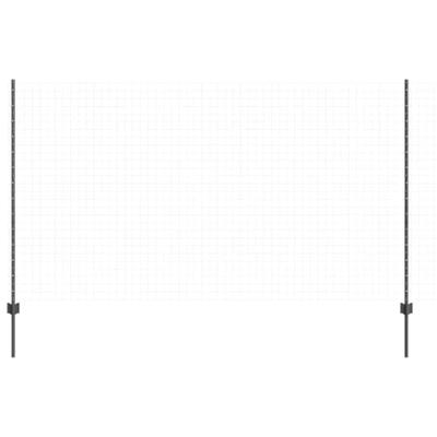 VidaXL Afrasteringspaal 5 pcs grijs 140 cm staal