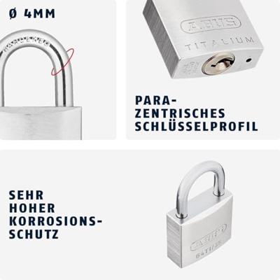 ABUS Hangslot 64Ti/25 - 64TI/25 - 64TI/25 - thumbnail
