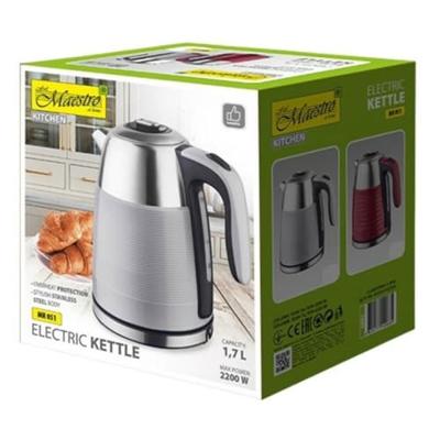 MAESTRO elektrische waterkoker 1,7l MR-051-GREY
