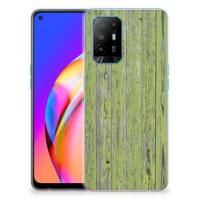 OPPO A94 5G | Reno5 Z | Bumper Hoesje | Green Wood - thumbnail